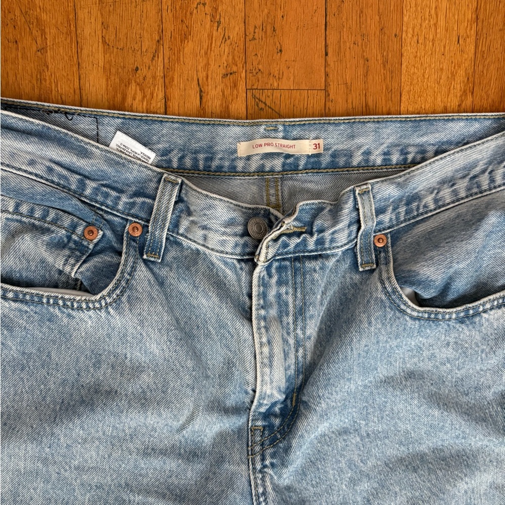 Levi’s Women’s Low Pro Straight Jeans - Picture 2 of 3